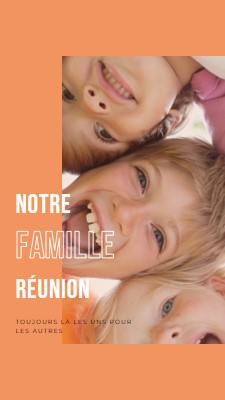 Plaisir en famille orange modern-bold