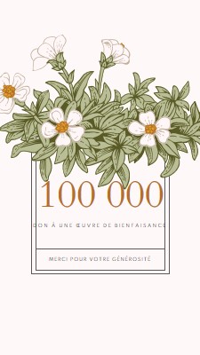 Abondance de gratitude white vintage-botanical