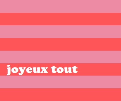 Tout est joyeux pink modern-bold