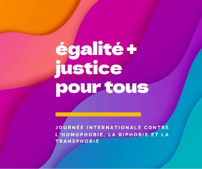 Honorer la Journée internationale contre l’homophobie purple modern-bold