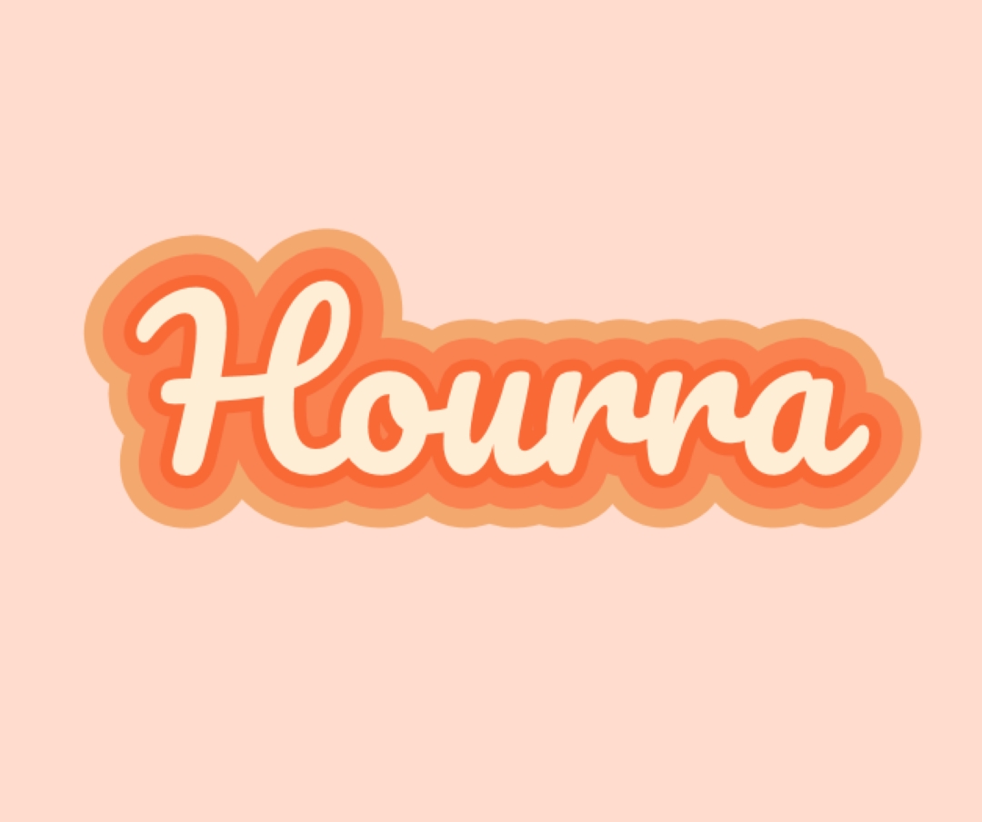 Hooray toute la journée pink vintage-retro