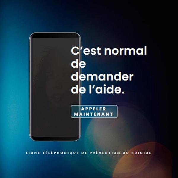 Demander de l’aide blue modern-simple