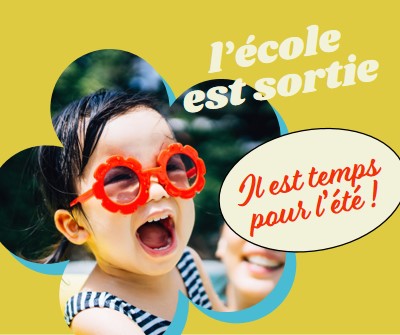 L’école est dehors, la piscine est en yellow whimsical-color-block