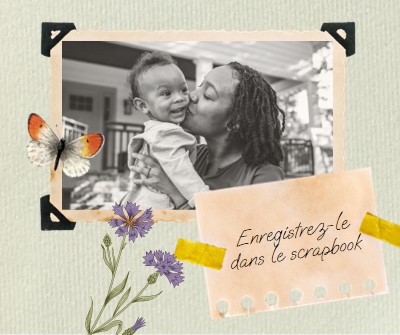 Sentiments de scrapbook green vintage-botanical