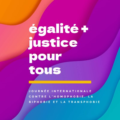 Honorer la Journée internationale contre l’homophobie purple modern-bold