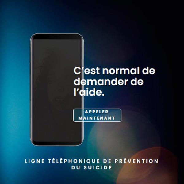 Demander de l’aide blue modern-simple