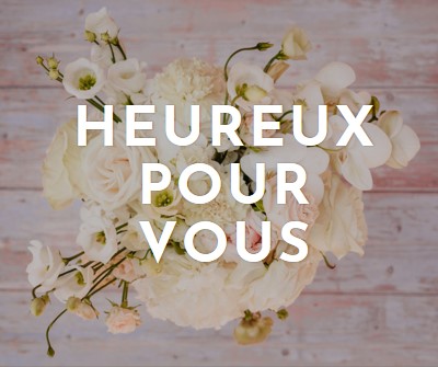 Bouquet heureux purple modern-simple