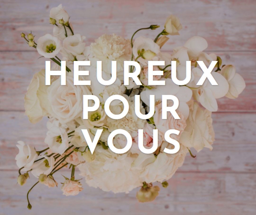 Bouquet heureux purple modern-simple