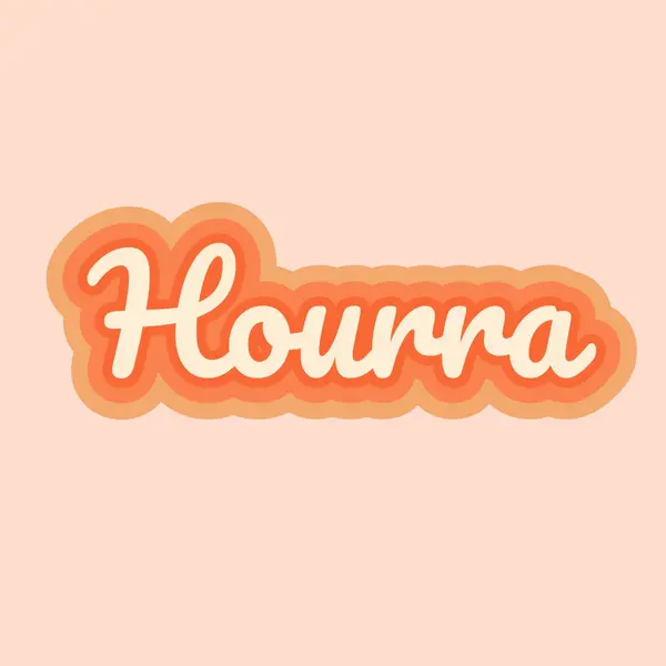 Hooray toute la journée pink vintage-retro