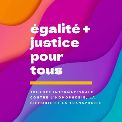 Honorer la Journée internationale contre l’homophobie purple modern-bold