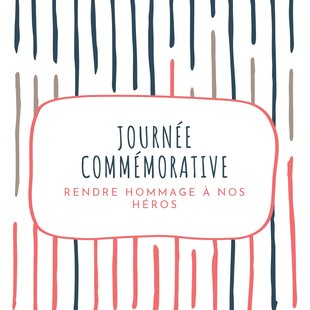 Rendre hommage à nos héros white whimsical-line