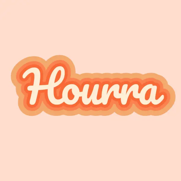 Hooray toute la journée pink vintage-retro
