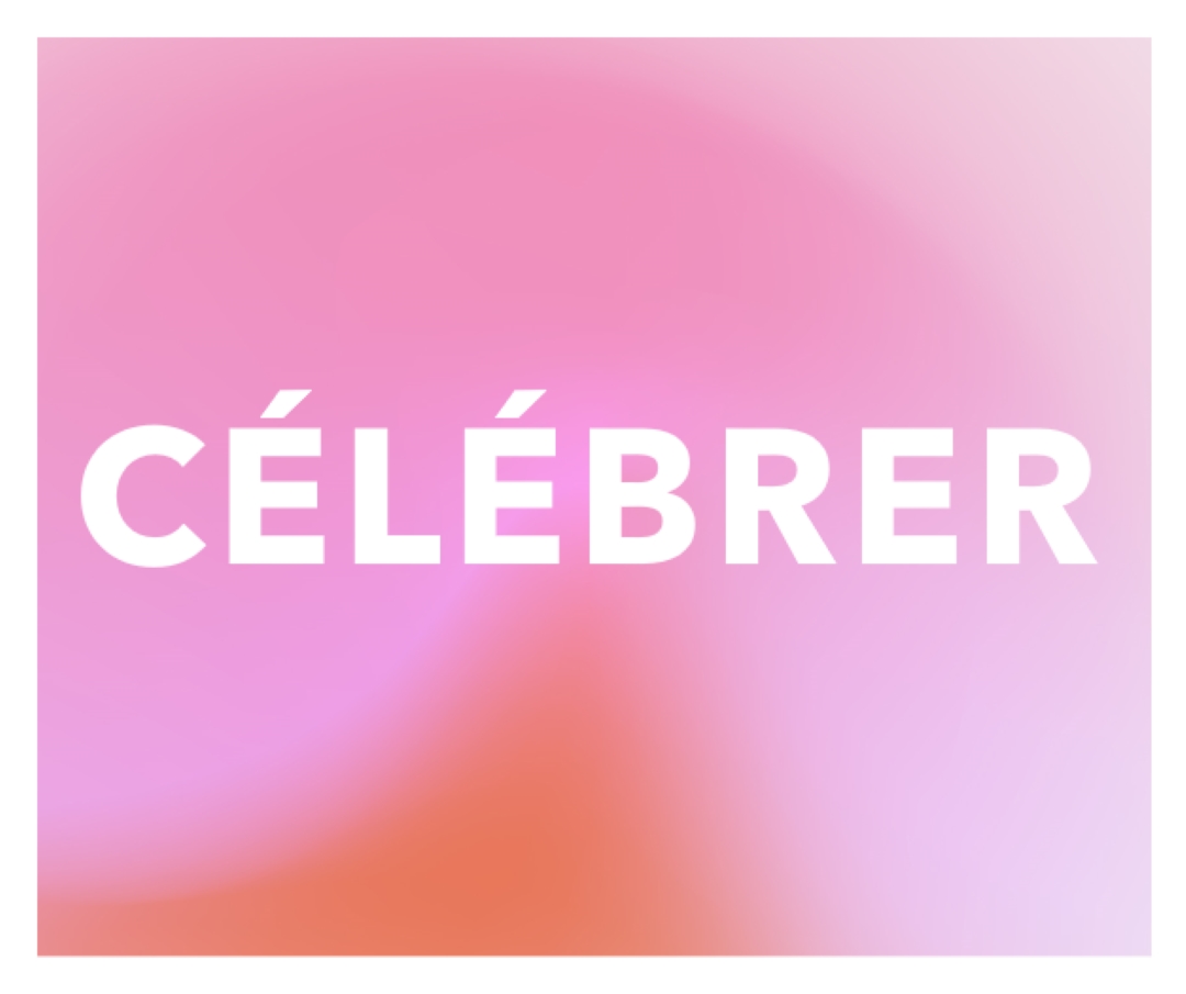Célébrons avec style pink modern-bold