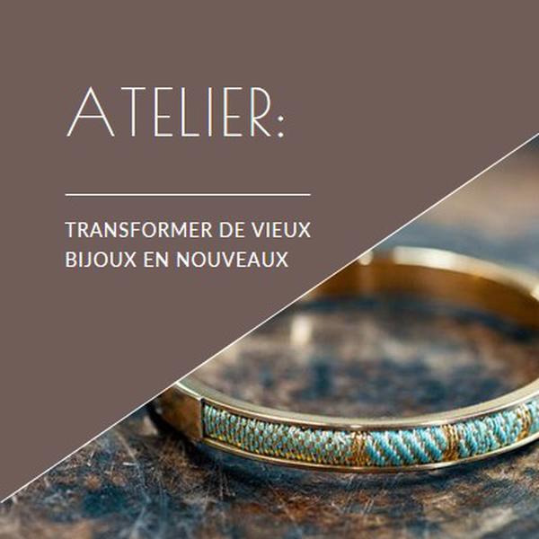 Atelier bijoux brown organic-simple