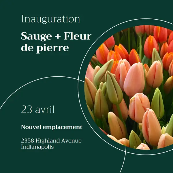 Ouverture d’une boutique florale green modern-simple