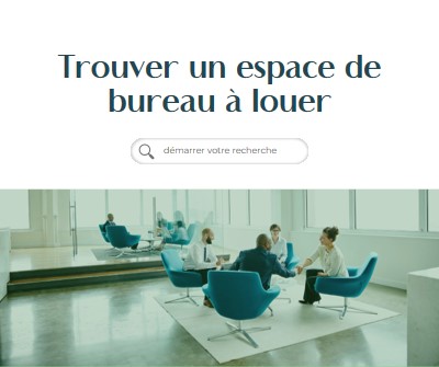 Espace de bureau à louer blue modern-simple