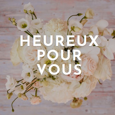 Bouquet heureux purple modern-simple