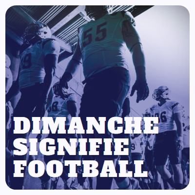 Dimanche signifie football purple modern-bold