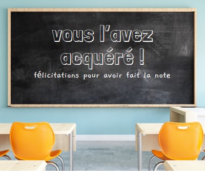 Fait la note blue modern-simple