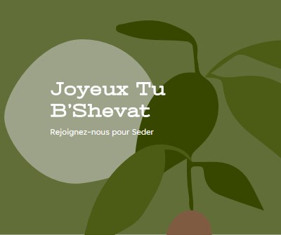 Joyeux Tu B’Shevat green organic-simple