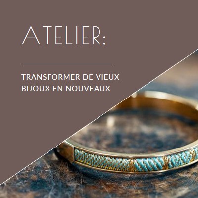 Atelier bijoux brown organic-simple