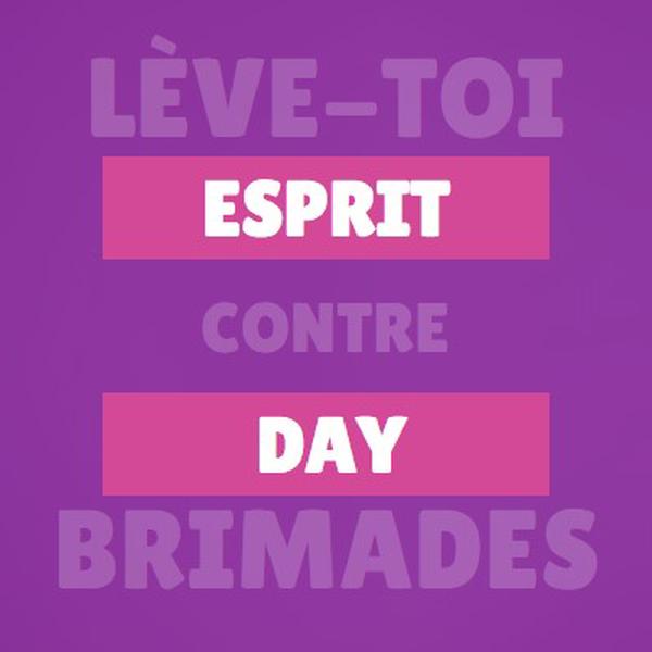 Se lever contre l’intimidation purple modern-bold