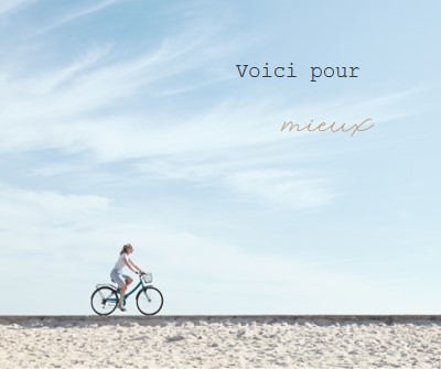 Voici à vous blue modern-simple