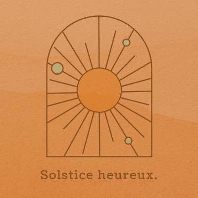 Bon pour le solstice orange organic-boho