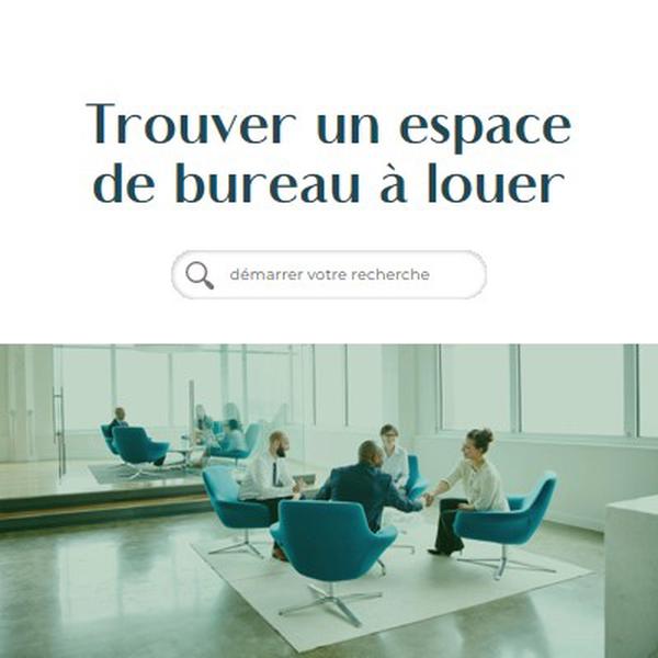 Espace de bureau à louer blue modern-simple