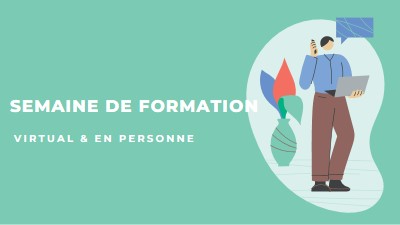 Semaine de formation green modern-color-block