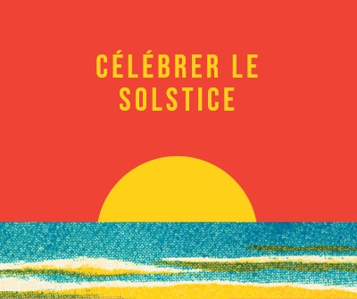 Célébrer le solstice red vintage-retro