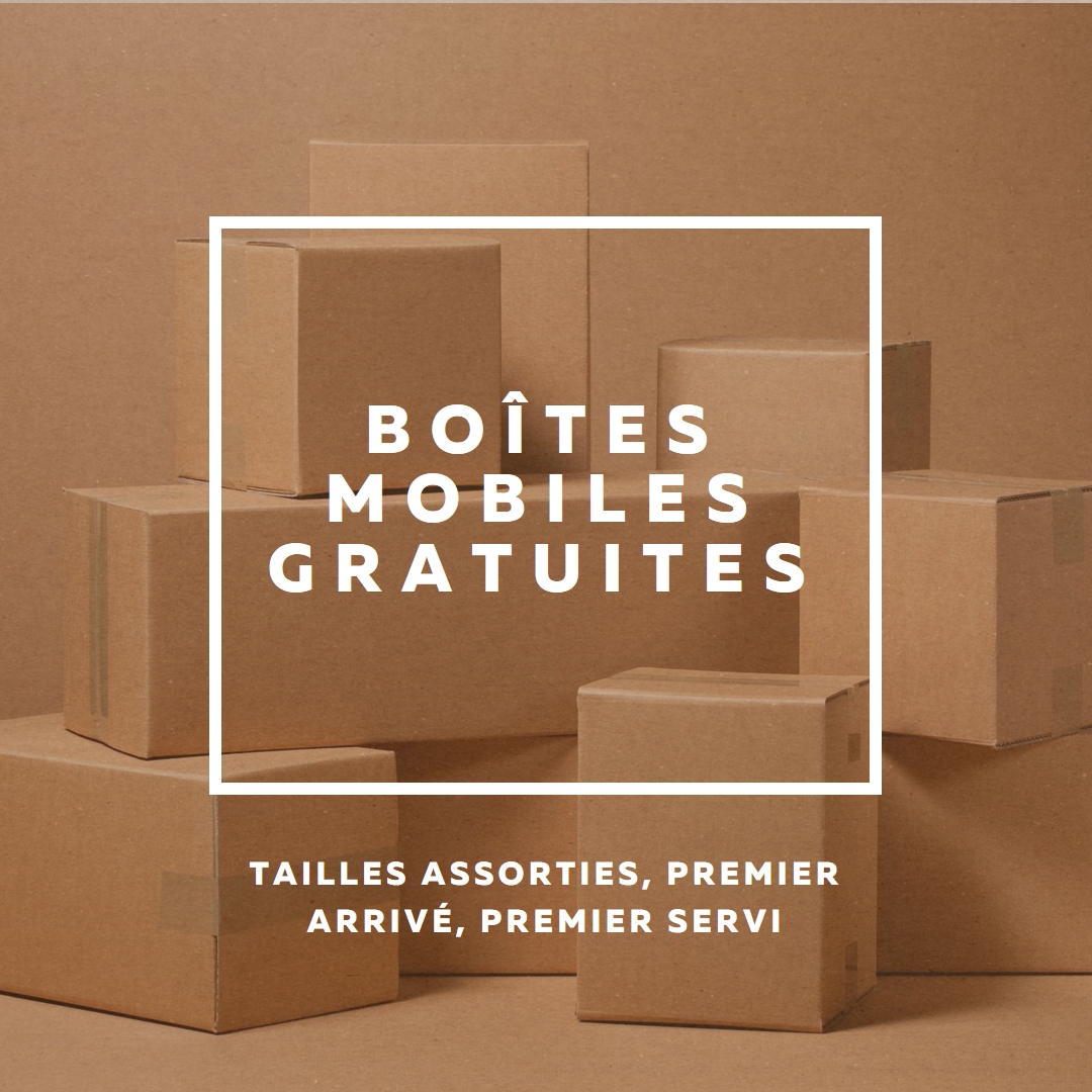 Boîtes de déplacement gratuites brown modern-simple