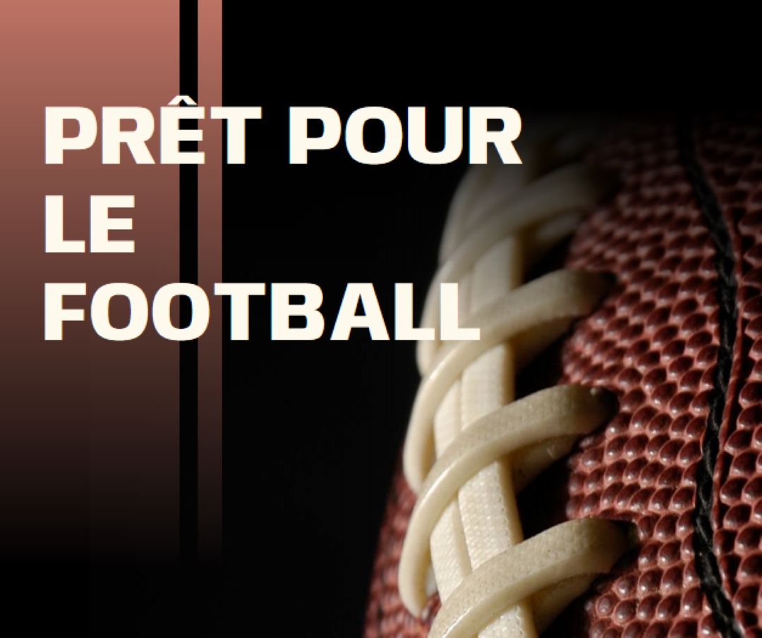 Prêt pour le football brown modern-simple