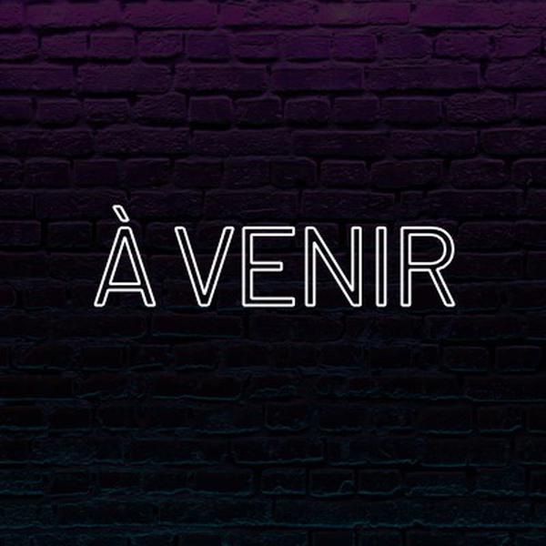 Bientôt disponible pour vous purple modern-bold