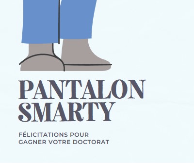 Pantalon smarty blue modern-color-block