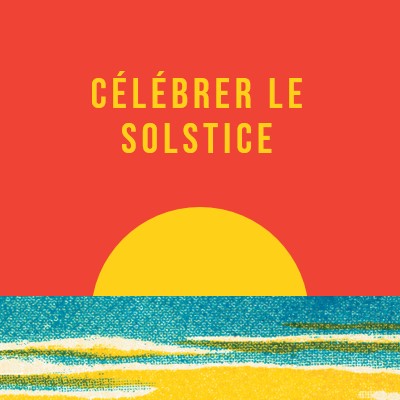 Célébrer le solstice red vintage-retro