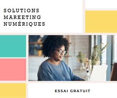 Marketing gratuit white modern-bold