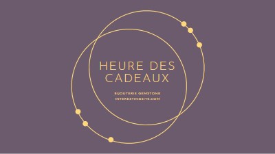 C’est l’heure des cadeaux purple modern-simple