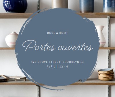 Portes ouvertes du magasin de poterie gray modern-simple