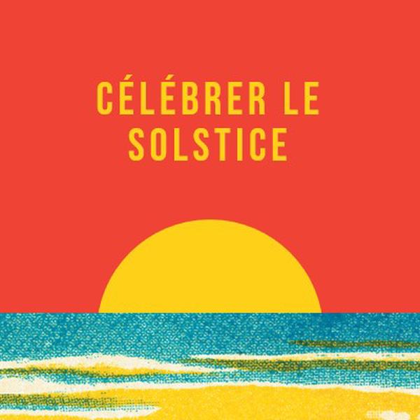 Célébrer le solstice red vintage-retro