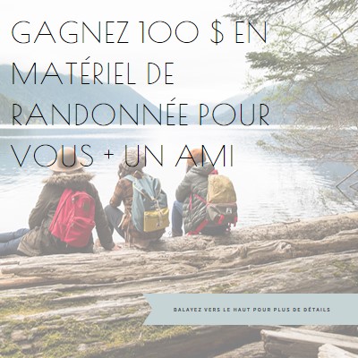 Gagnez pour vous et un ami blue modern-simple