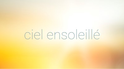 Ciel ensoleillé yellow modern-simple