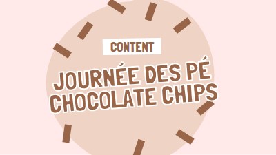 Bonne journée du chocolat brown organic-simple