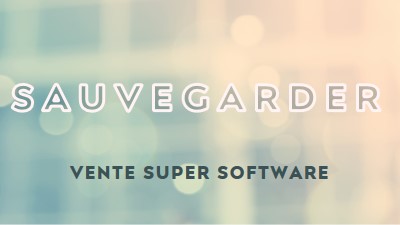 Vente de super logiciels blue modern-simple