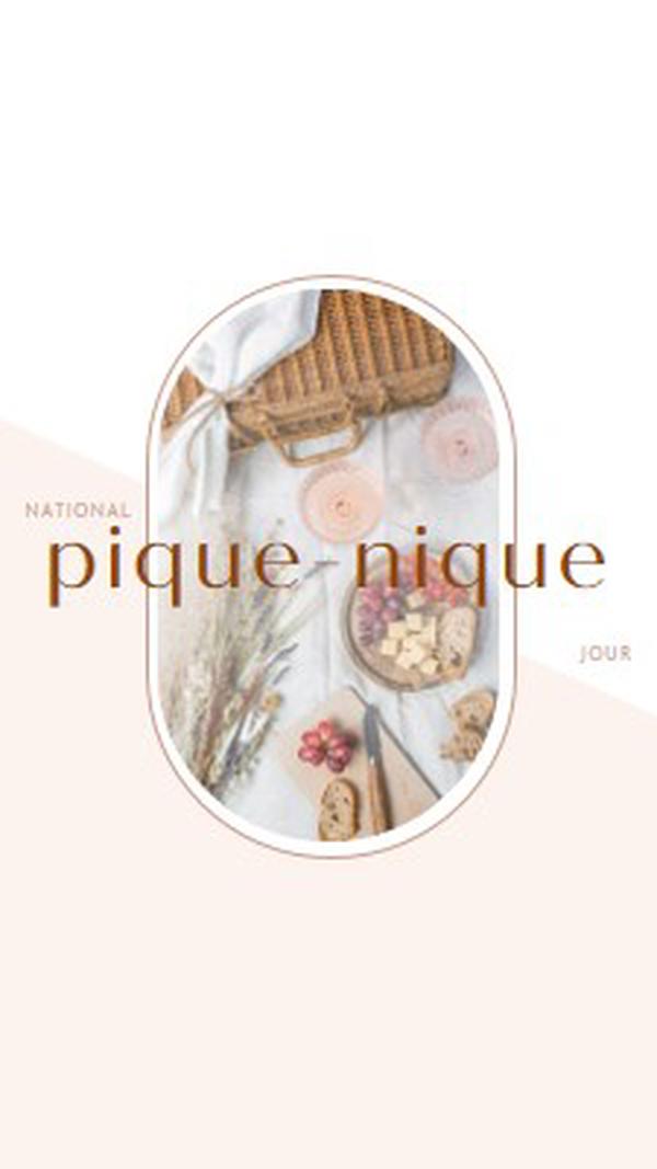 Journée nationale de pique- white modern-simple