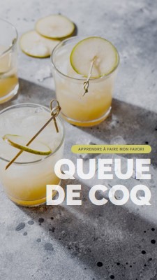 Faire mes cocktails préférés yellow modern-simple