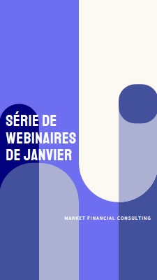 Série de webinaires de janvier blue modern-bold