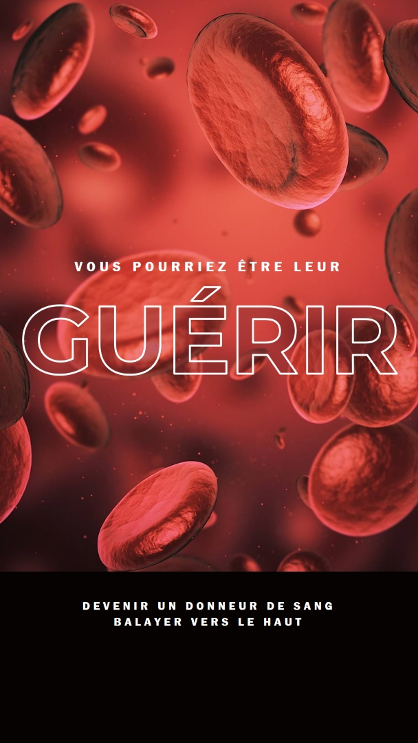 Devenir donneur de sang red modern-simple