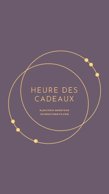 C’est l’heure des cadeaux purple modern-simple