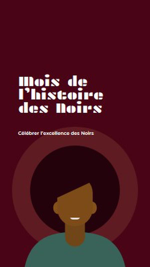 Célébration du Mois de l’histoire des Noirs red modern-color-block